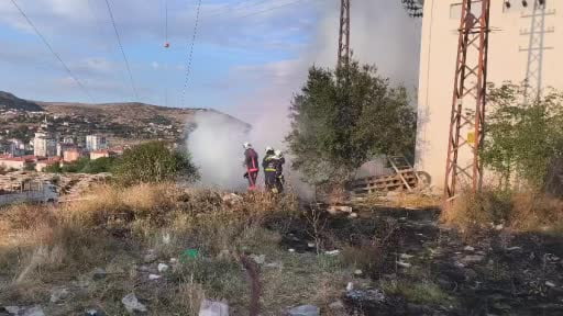 Yozgat’ta trafo patlaması sonrası çıkan yangın söndürüldü