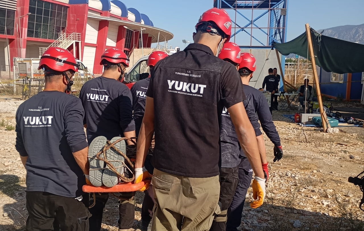 YUNUSEMRE BELEDİYESİ ARAMA KURTARMA EKİBİ (YUKUT), AFAD AKREDİTASYON SINAVI ÖNCESİ TATBİKAT...