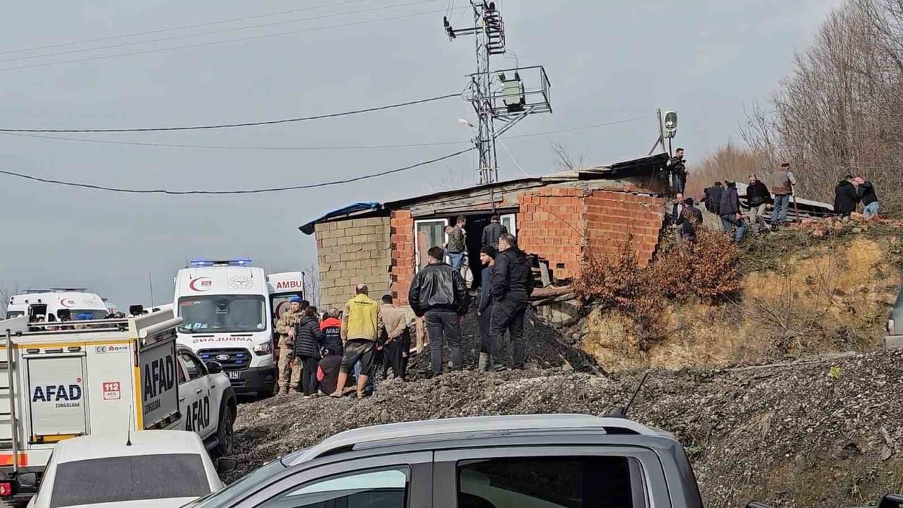 ZONGULDAK'TA ÖZEL BİR MADEN OCAĞINDA MEYDANA GELEN GÖÇÜKTE İKİ MADEN İŞÇİSİNİN HAYATINI...