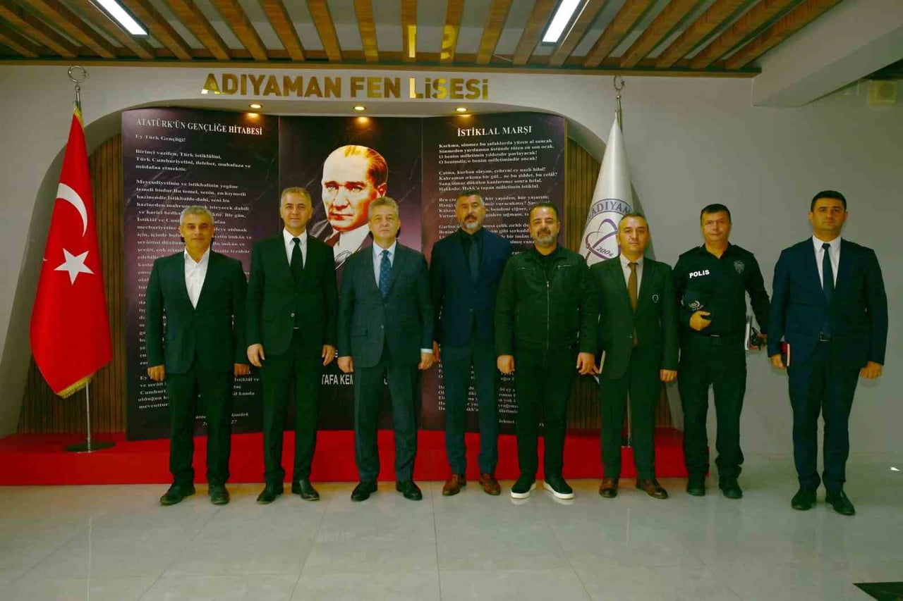 ADIYAMAN İL EMNİYET MÜDÜRÜ ARZUM NAZMAN, OKULLARDA GÖREV YAPAN EMNİYET PERSONELİNİN DENETİMLERİNİ...