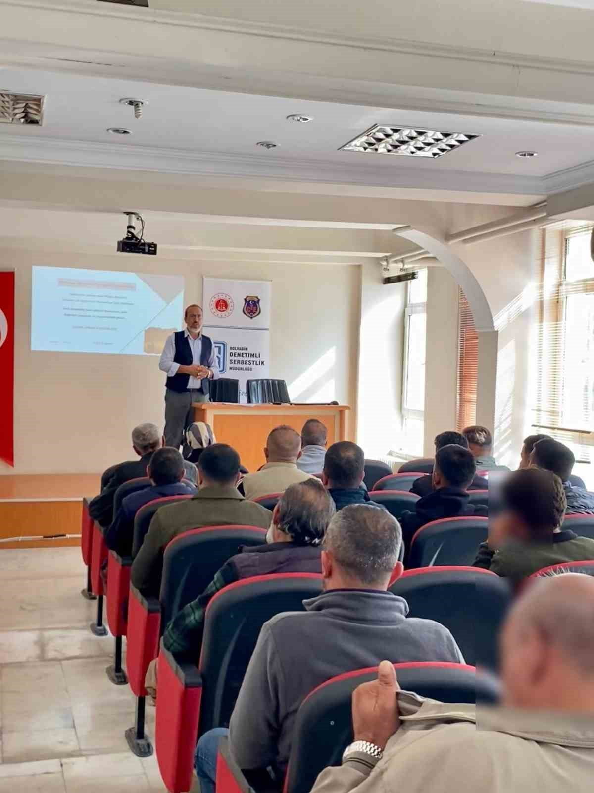 AFYONKARAHİSAR’IN BOLVADİN İLÇESİNDE DENETİMLİ SERBESTLİK MÜDÜRLÜĞÜ TARAFINDAN YÜKÜMLÜLERİN...