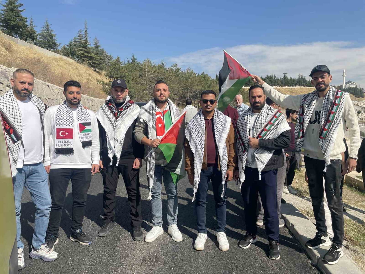 ANKARA’DA 7 EKİM AKSA TUFANI HAREKETİNDEN SONRA TÜRKİYE’YE GELİP ŞEHİT OLANLAR İÇİN ANMA TÖRENİ...