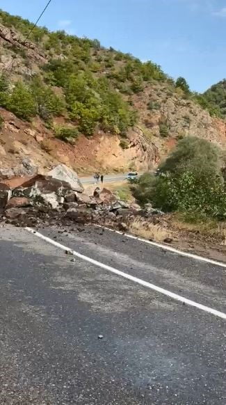 ARTVİN’İN ŞAVŞAT İLÇESİNDE MEYDANA GELEN HEYELAN NEDENİYLE MEYDANCIK KÖY YOLU ULAŞIMA KAPANDI. DEV...