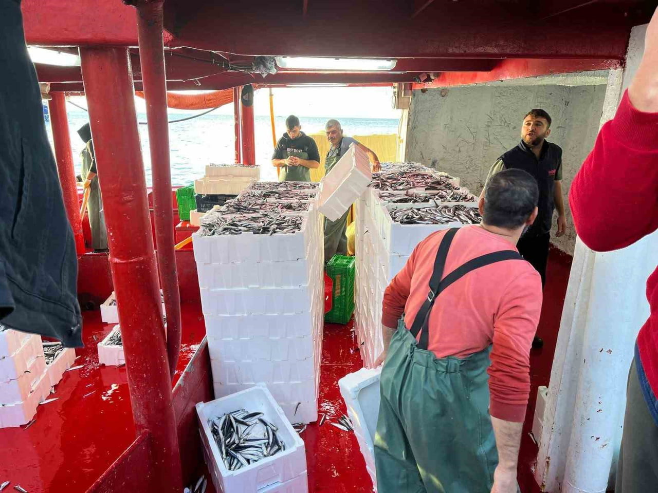 AYDIN’IN DİDİM İLÇESİNDE ‘HAMSİ KOTASI’ ÇERÇEVESİNDE GERÇEKLEŞTİRİLEN DENETİMLERDE BALIKÇI...
