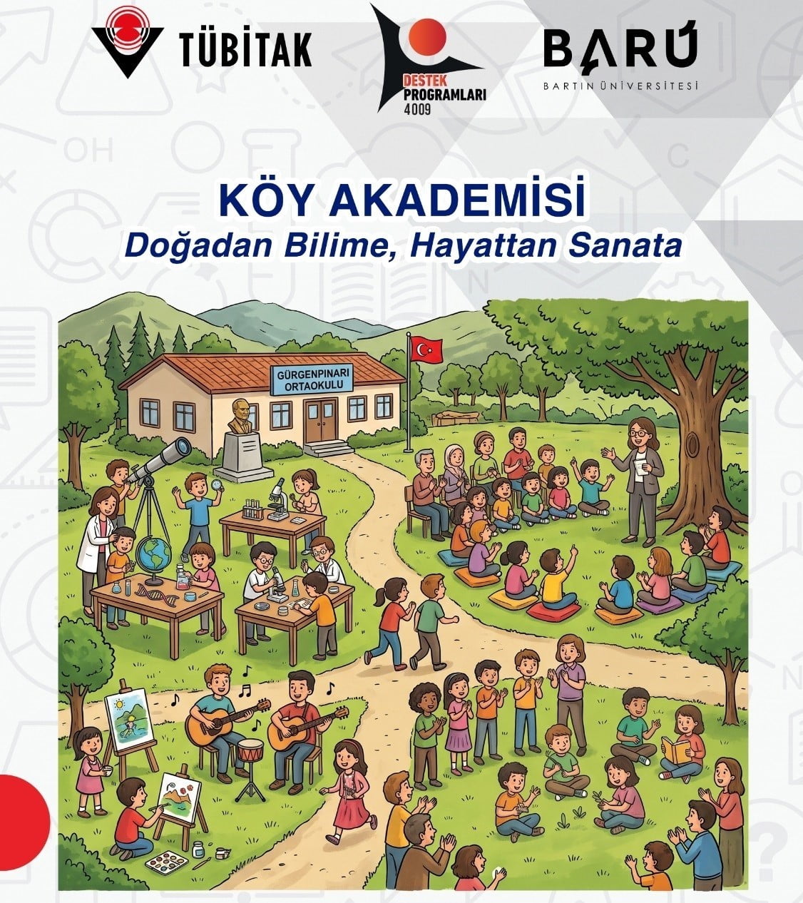 BARÜ’NÜN TÜBİTAK DESTEKLİ PROJESİYLE BİLİMDEN SANATA "KÖY AKADEMİSİ" DÜZENLENECEK
