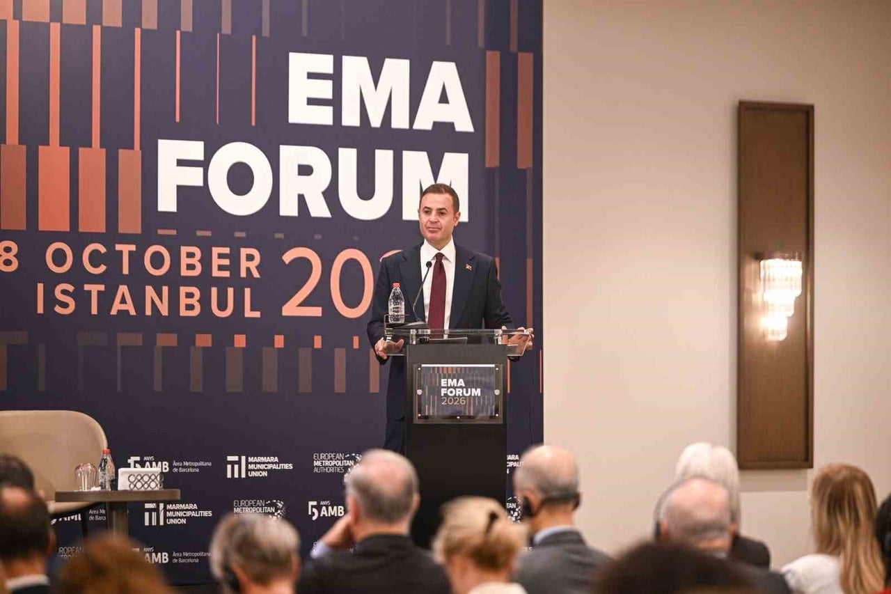 BAŞKAN AKIN, AVRUPA BÜYÜKŞEHİRLER AĞI (EMA) FORUMU’NUN AÇILIŞINDA KONUŞTU