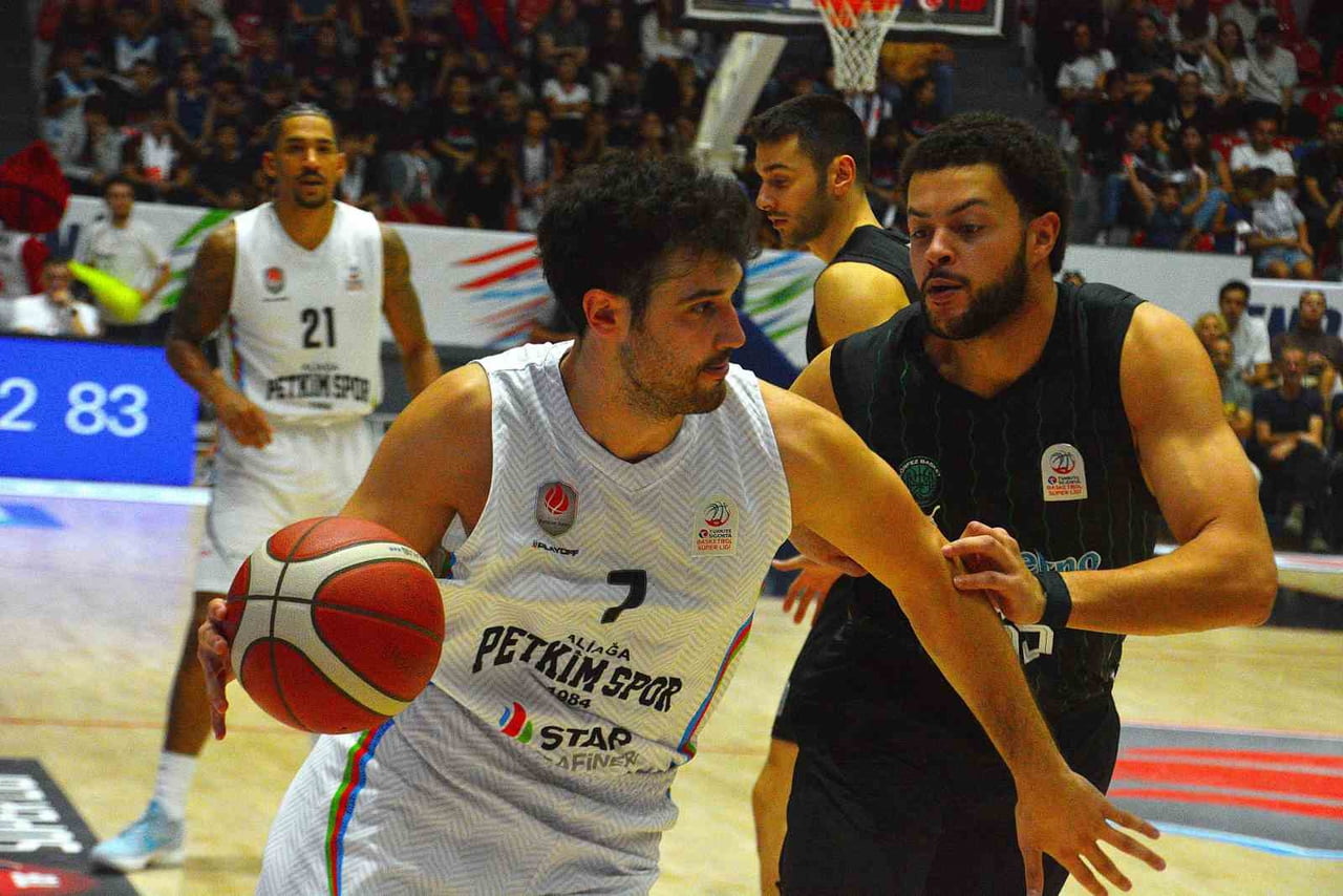 BASKETBOL SÜPER LİGİ: ALİAĞA PETKİMSPOR: 90 -  BİOTEKNO KÖRFEZ BASKET: 91