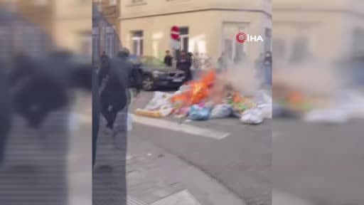 Belçika'da protestolara devam eden öğrencilerin polisle çatışması sonucu 12 kişi gözaltına...