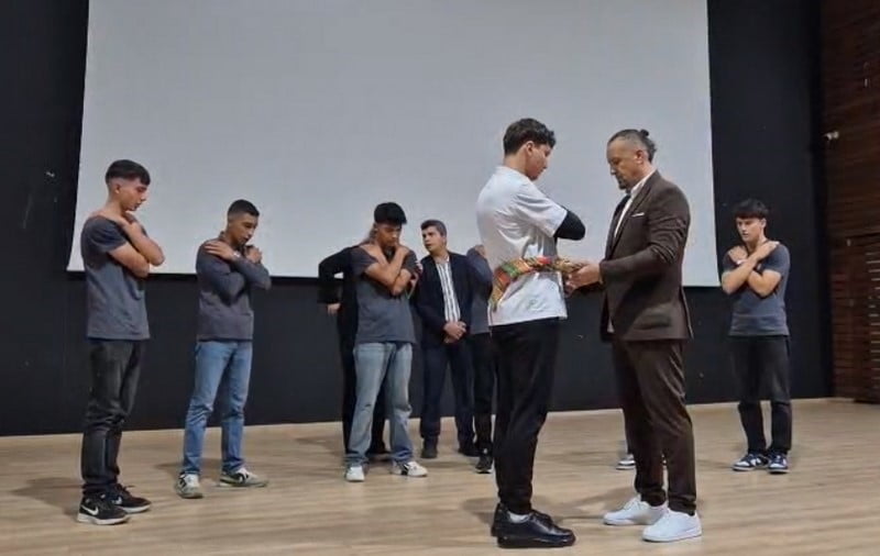 BERBERLER VE KUAFÖRLER ODASI BAŞKANI METİN KOYUNCU TARAFINDAN ŞED KUŞANMA TÖRENİ...