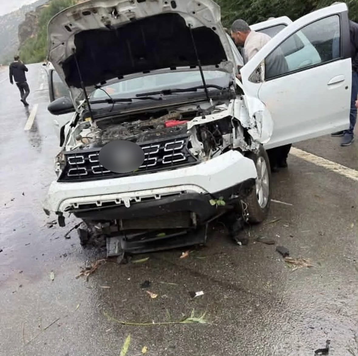 BİNGÖL'DE SÜRÜCÜSÜNÜN DİREKSİYON HAKİMİYETİNİ KAYBETTİĞİ OTOMOBİLİN TABELA VE AĞACA ÇARPMASI...