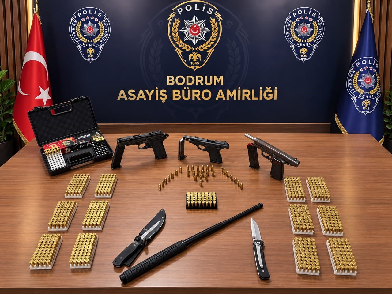 BODRUM’DA SİLAH SESLERİ PANİĞE NEDEN OLDU; 2 GÖZALTI