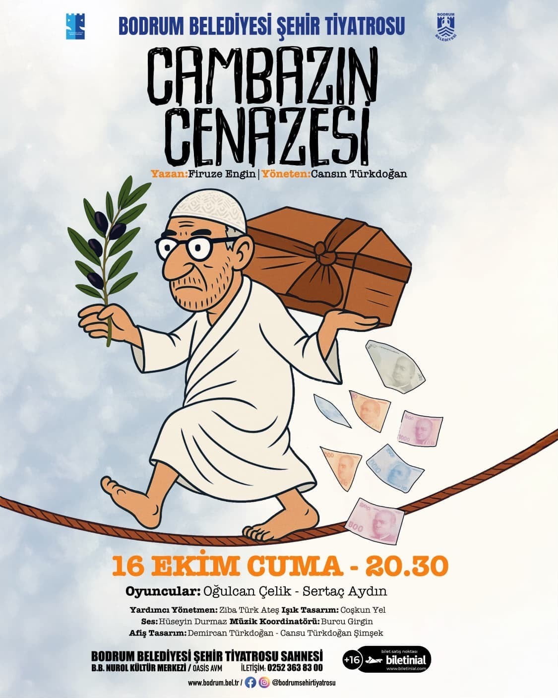 BODRUM ŞEHİR TİYATROSU YENİ SEZONU “CAMBAZIN CENAZESİ” İLE AÇIYOR