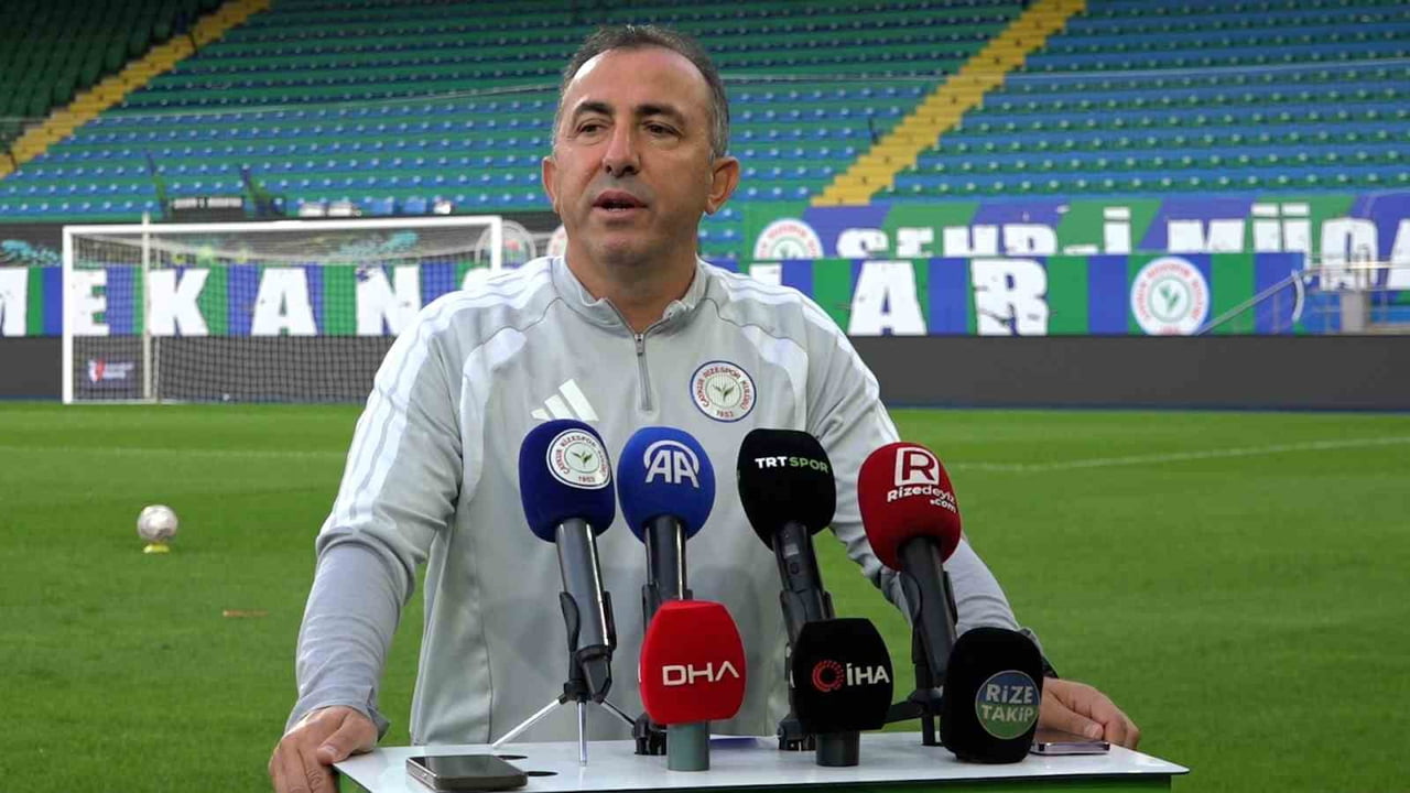 ÇAYKUR RİZESPOR TEKNİK DİREKTÖRÜ RECEP UÇAR "EKİBİMLE BERABER, OYUNCULARIMIZLA BERABER ELİMİZDEN...
