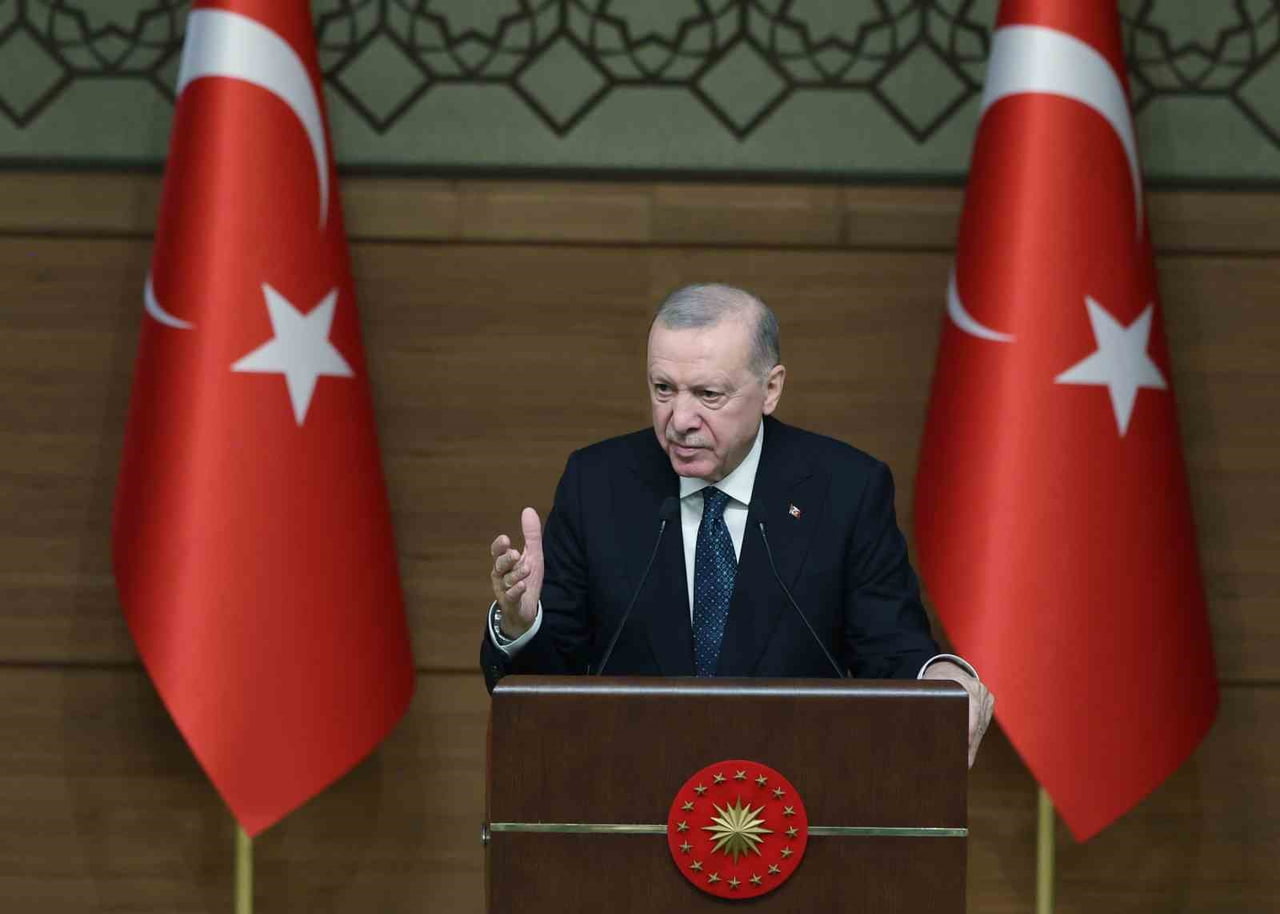 CUMHURBAŞKANI ERDOĞAN, MUHTARLAR GÜNÜ DOLAYISIYLA CUMHURBAŞKANLIĞI KÜLLİYESİ’NDE DÜZENLENEN...