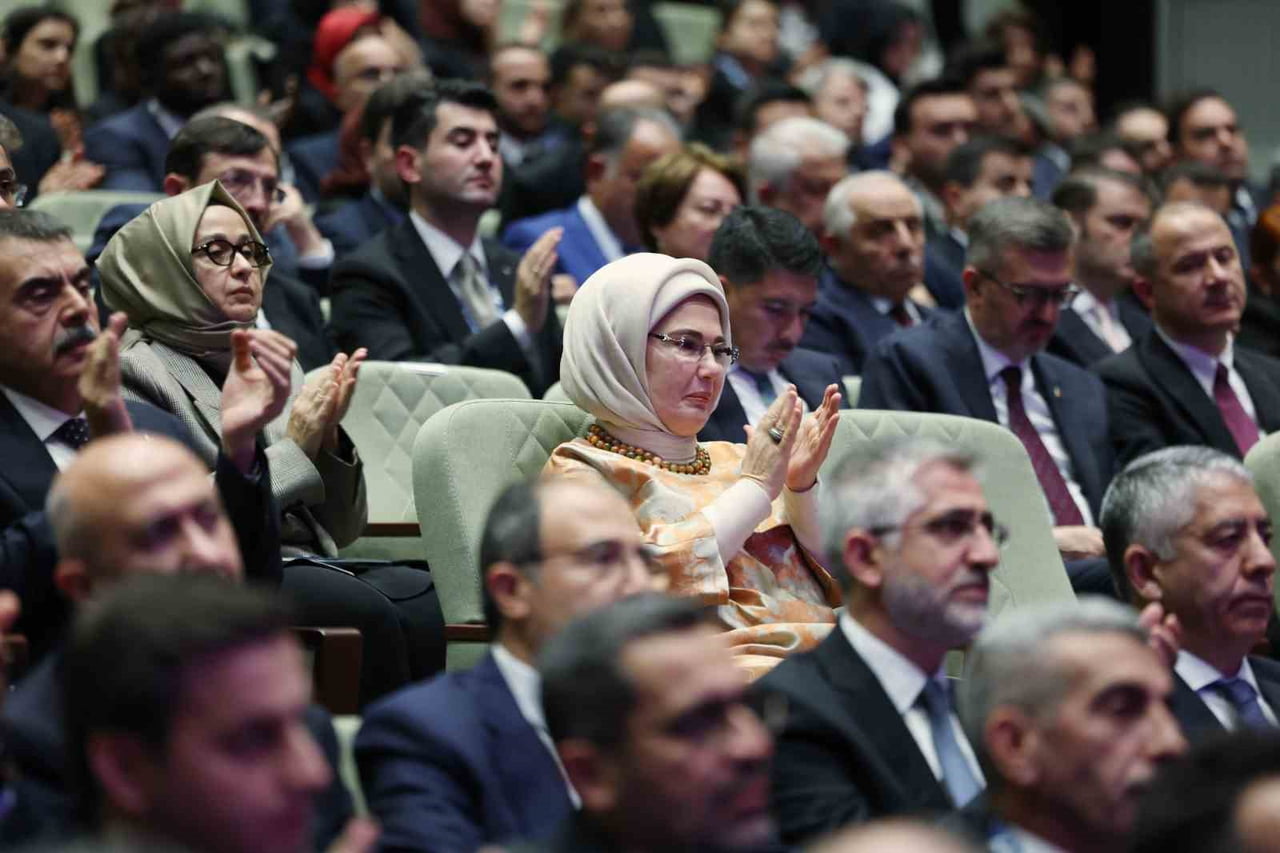 CUMHURBAŞKANI RECEP TAYYİP ERDOĞAN, BEŞTEPE MİLLET KÜTÜPHANESİNDE DÜZENLENEN TÜRKİYE MAARİF VAKFI...