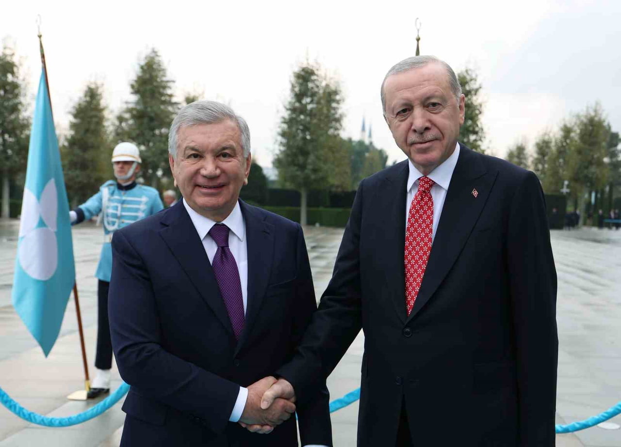 CUMHURBAŞKANI RECEP TAYYİP ERDOĞAN, ÖZBEKİSTAN CUMHURBAŞKANI ŞEVKET MİRZİYOYEV İLE BİR ARAYA...
