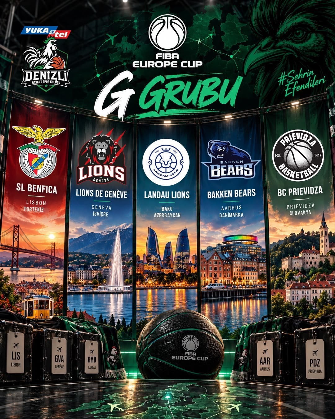 DENİZLİ BASKET'İN AVRUPA HEYECANI BAŞLIYOR
