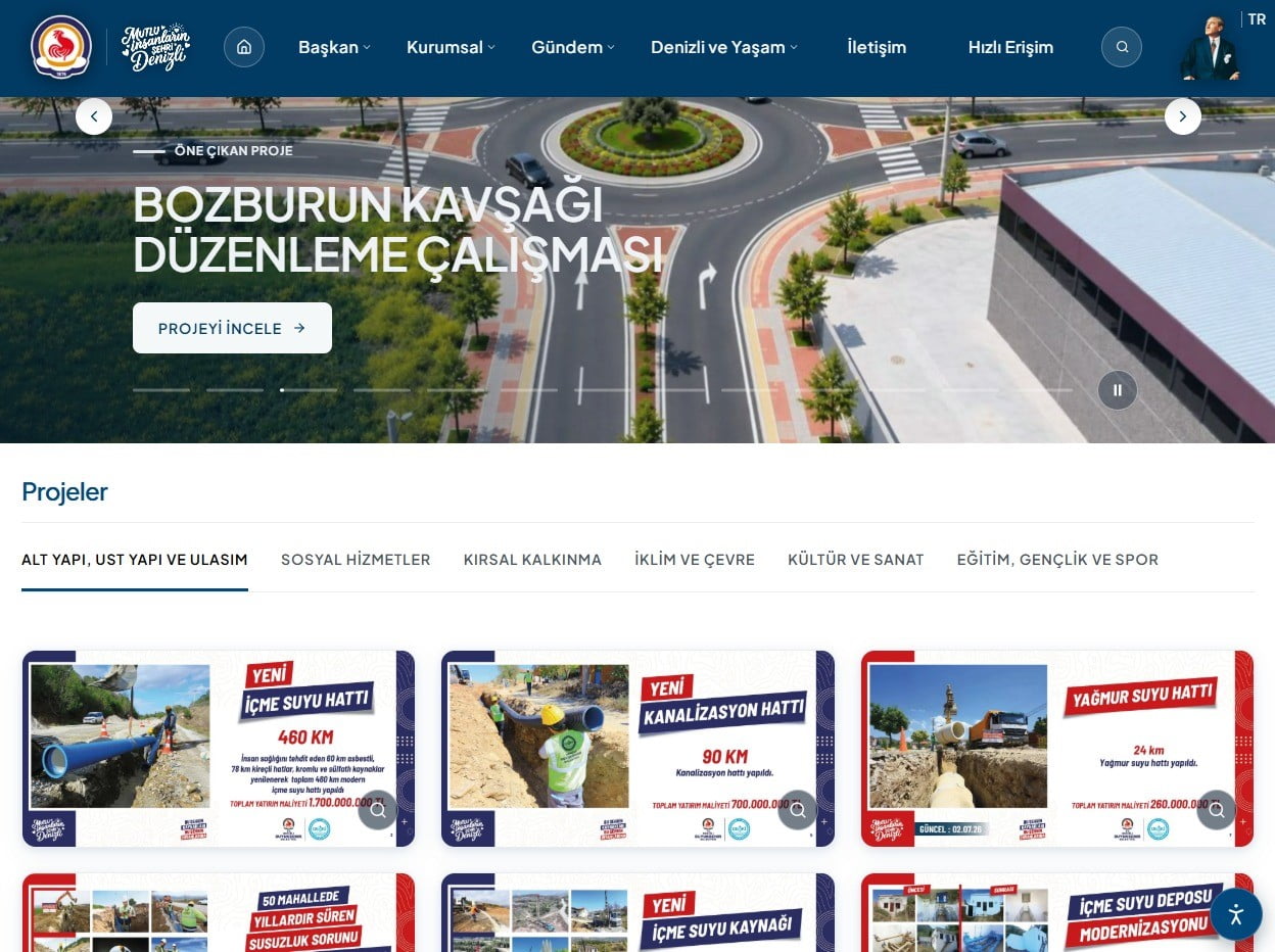 DENİZLİ BÜYÜKŞEHİR BELEDİYESİ, VATANDAŞ ODAKLI HİZMET ANLAYIŞINI DİJİTAL DÜNYAYA TAŞIYARAK RESMİ...