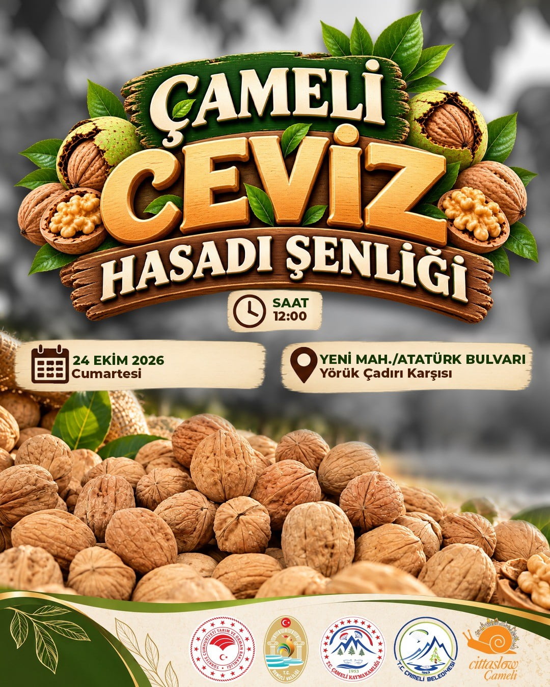 DENİZLİ’NİN ÇAMELİ İLÇESİNDE, BÖLGENİN ÖNEMLİ EKONOMİK KAYNAKLARINDAN BİRİSİ OLAN CEVİZ İÇİN...