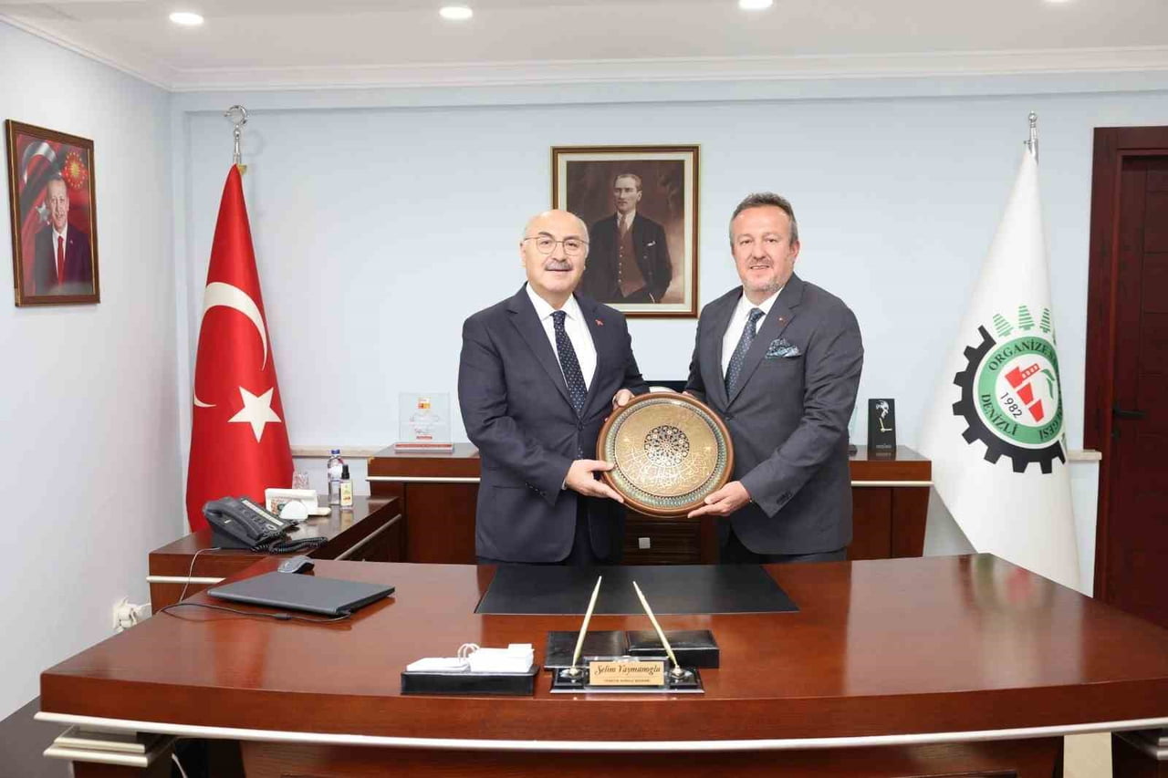 DENİZLİ VALİSİ YAVUZ SELİM KÖŞGER, DAHA ÖNCE KENDİSİNİ MAKAMINDA ZİYARET EDEN DENİZLİ ORGANİZE...