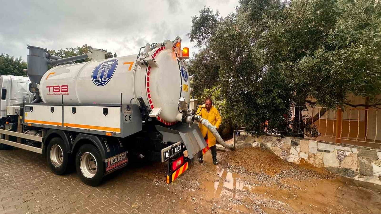 DİDİM BELEDİYESİ’NDEN YAĞIŞ SONRASI MÜDAHALE