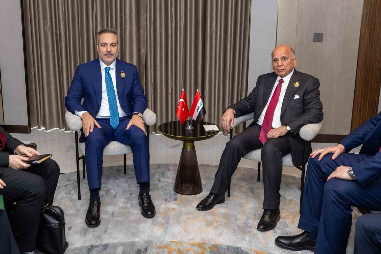 DIŞİŞLERİ BAKANI HAKAN FİDAN, BAĞDAT'TA IRAK DIŞİŞLERİ BAKANI FUAD HÜSEYİN İLE BİR ARAYA...
