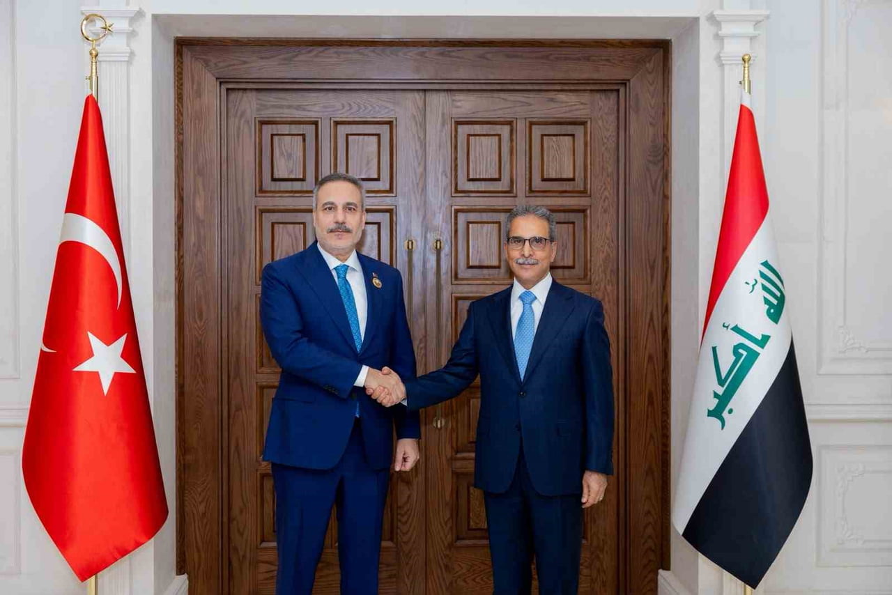 DIŞİŞLERİ BAKANI HAKAN FİDAN, BAĞDAT'TA IRAK YÜKSEK YARGI KONSEYİ BAŞKANI FAİK ZEYDAN İLE BİR...