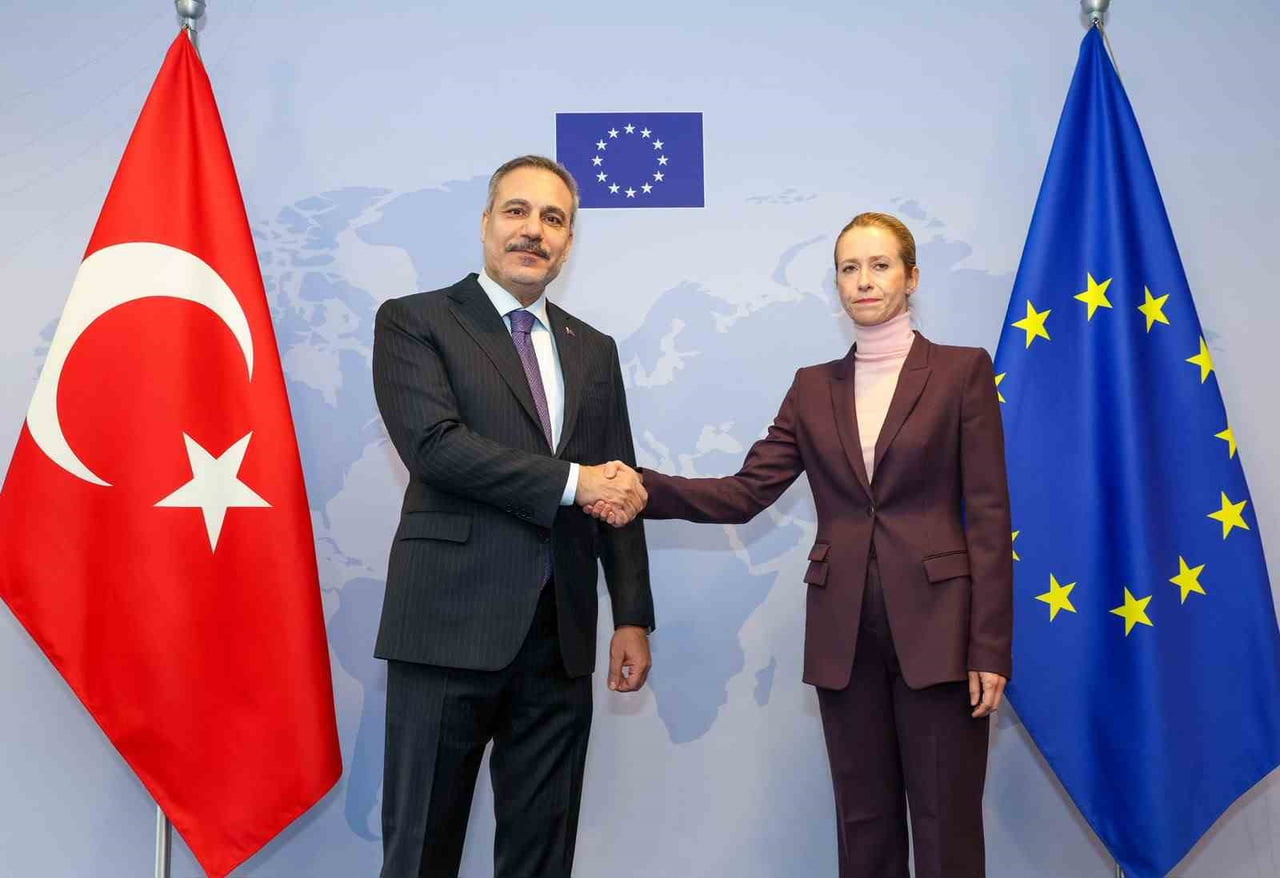 DIŞİŞLERİ BAKANI HAKAN FİDAN, KAJA KALLAS İLE BİR ARAYA GELDİ.