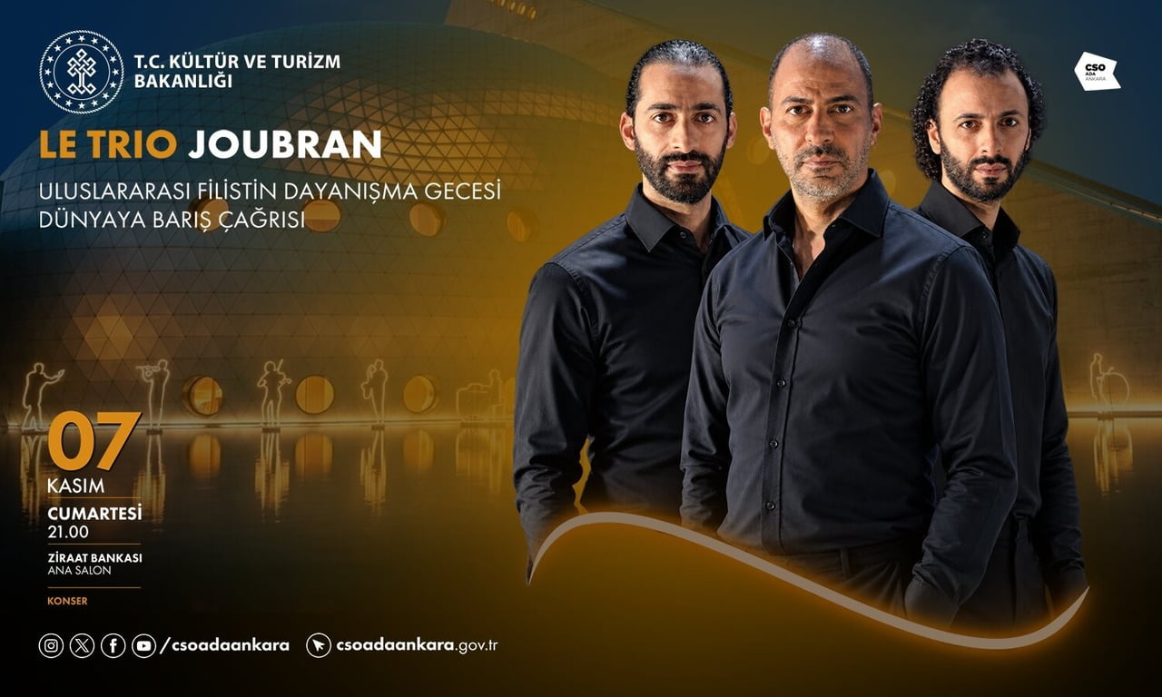 DÜNYACA ÜNLÜ FİLİSTİNLİ MÜZİK GRUBU LE TRİO JOUBRAN, KASIM AYINDA TÜRKİYE’DE 3 KONSERLE...
