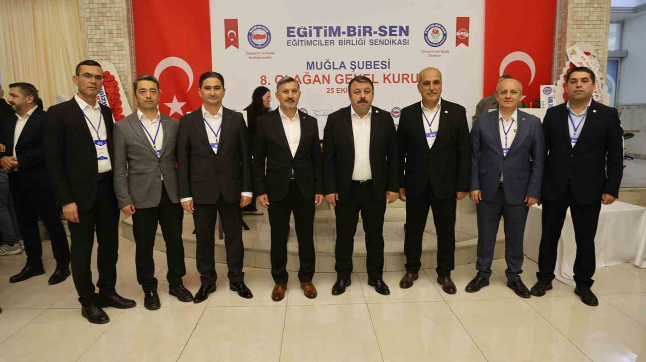 EĞİTİM BİR-SEN MUĞLA ŞUBESİ'NİN 8'İNCİ OLAĞAN GENEL KURULUNDA MEVCUT ŞUBE BAŞKANI ÖNDER UÇAK GÜVEN...