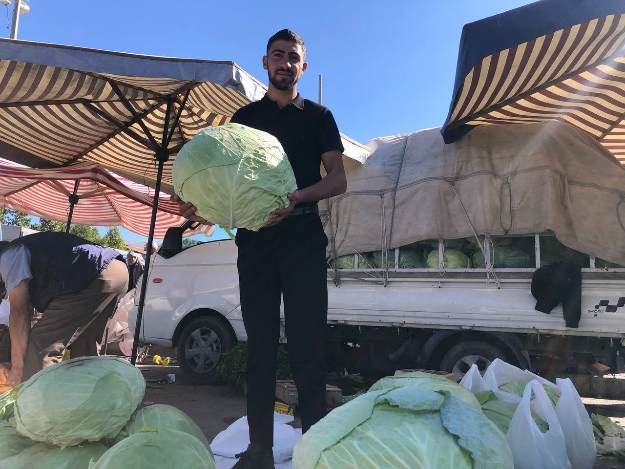 ERZİNCAN'DA TURŞULUK VE YEMEKLİK LAHANALAR TEZGAHTA YERİNİ ALDI