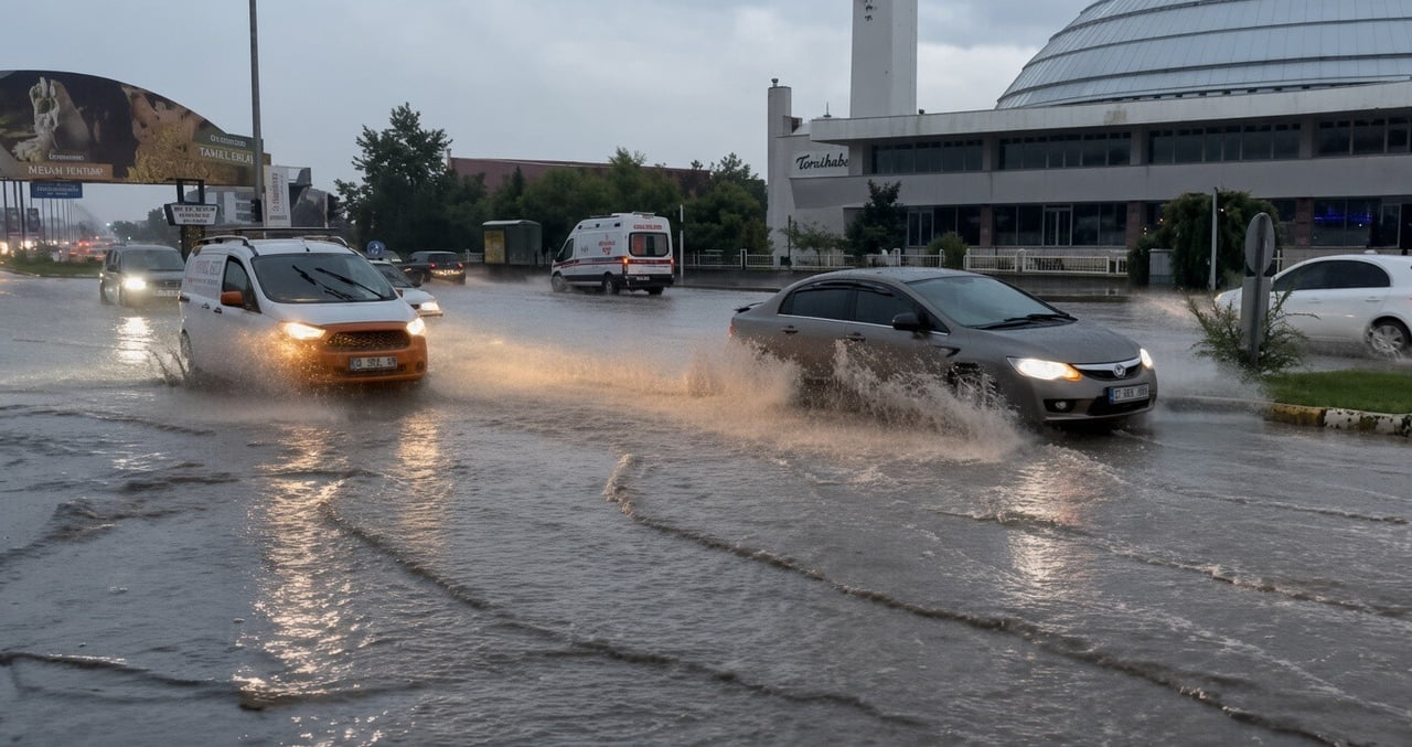 ERZİNCAN’DA YAĞMUR ETKİLİ OLDU