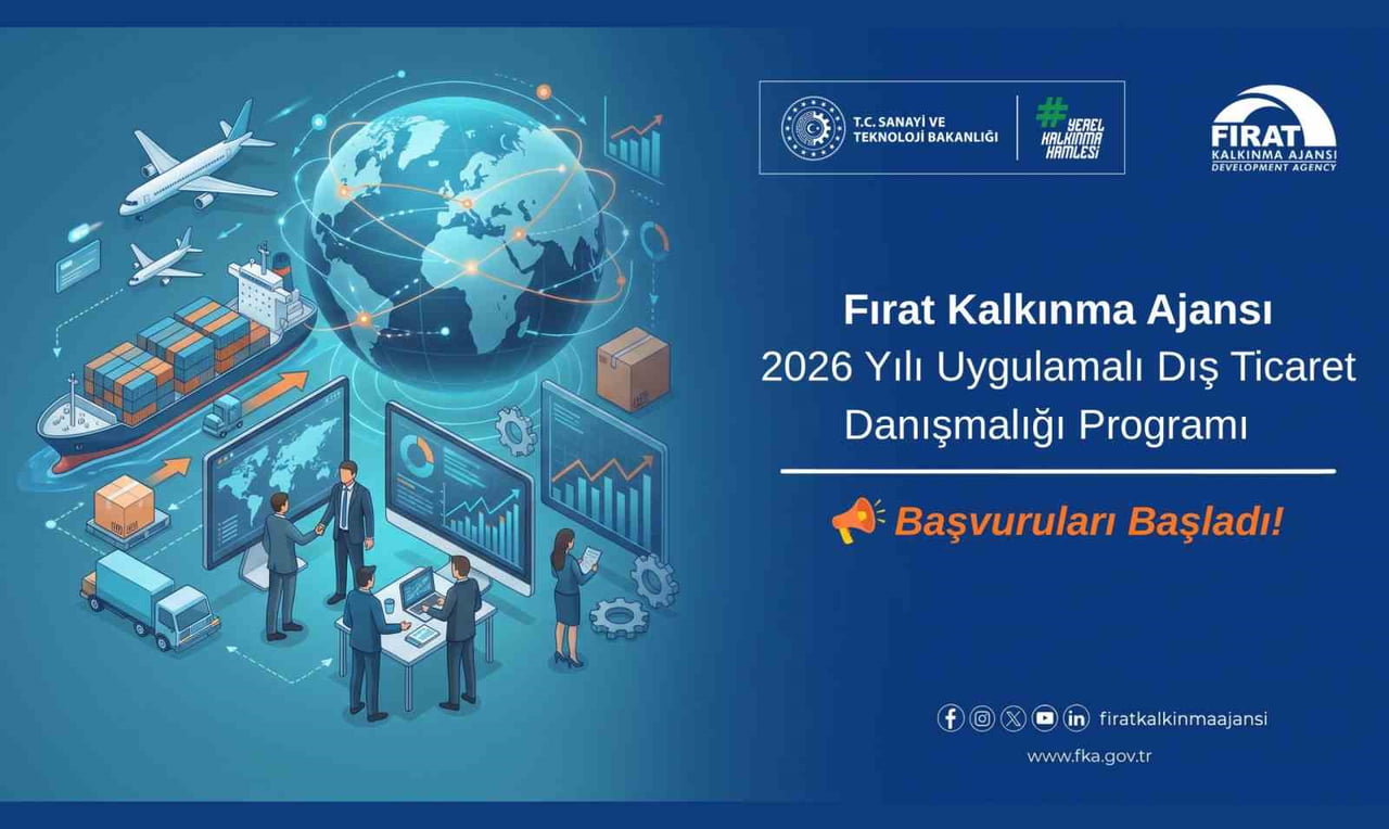 FIRAT KALKINMA AJANSINDAN İŞLETMELERE UYGULAMALI DIŞ TİCARET DANIŞMANLIĞI DESTEĞİ