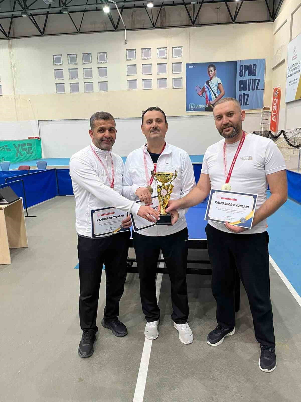 GENÇLİK VE SPOR BAKANLIĞI TARAFINDAN KAMU SPOR OYUNLARI KAPSAMINDA DÜZENLENEN KURUMLAR ARASI MASA...