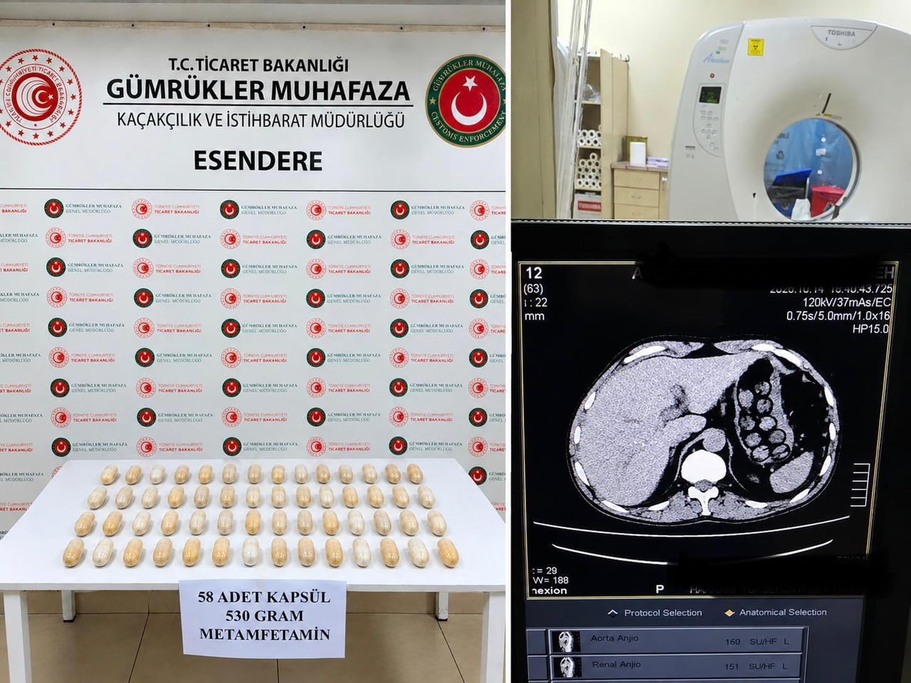 HAKKARİ’NİN YÜKSEKOVA İLÇESİNDEKİ ESENDERE GÜMRÜK KAPISI’NDA DÜZENLENEN İKİ AYRI OPERASYONDA...