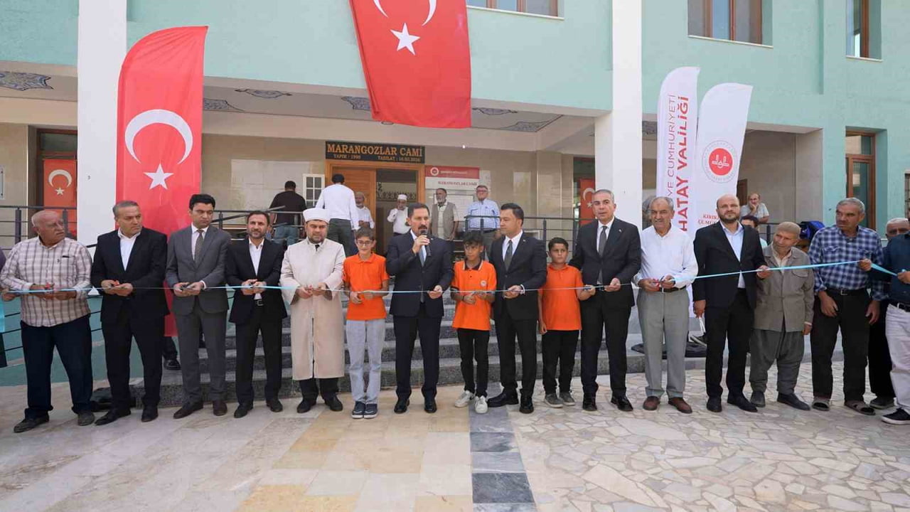 HATAY'DA DEPREMİN ARDINDAN İNŞA EDİLEN 137'NCİ CAMİ OLAN ‘MARANGOZLAR CAMİİ’, VALİ MUSTAFA...