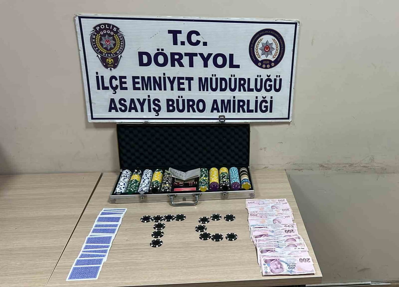 HATAY’DA KUMAR OYNADIĞI TESPİT EDİLEN 6 ŞAHSA TOPLAM 69 BİN 624 TL İDARİ PARA CEZASI...