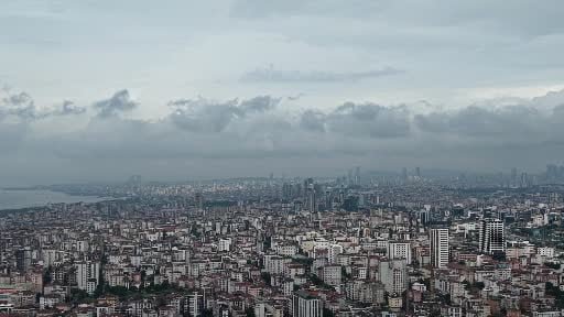 İstanbul'da yağmur bulutları böyle görüntülendi
