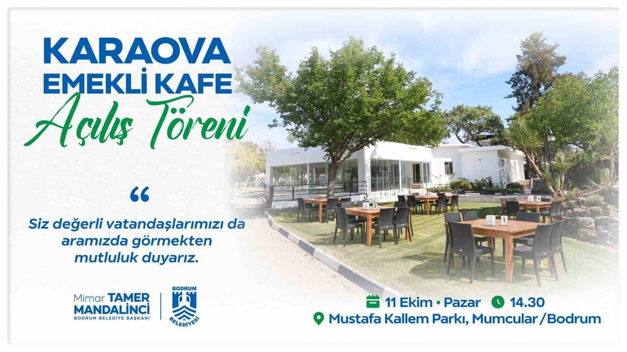 KARAOVA EMEKLİ KAFE HİZMETE AÇILIYOR