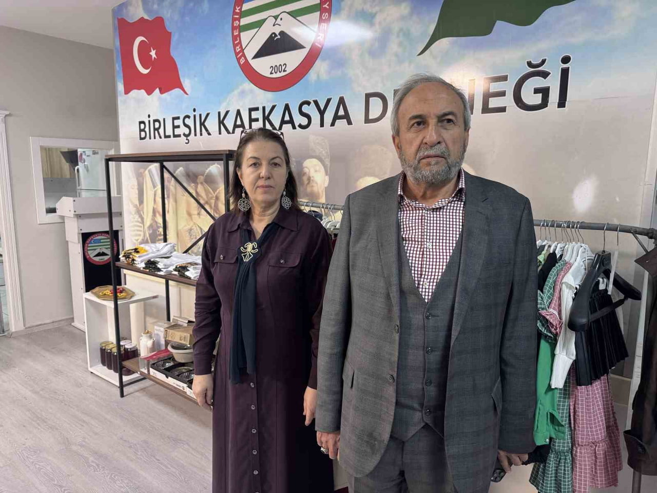 KAYSERİ’DE BİRLEŞİK KAFKASYA DERNEĞİ TARAFINDAN DÜZENLENEN PANAYIRDA SERGİLENEN GELENEKSEL ÇERKES...