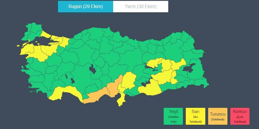 KOCAELİ'DE OLUMSUZ HAVA ŞARTLARI NEDENİYLE 29 EKİM CUMHURİYET BAYRAMI KUTLAMALARI KAPSAMINDA...