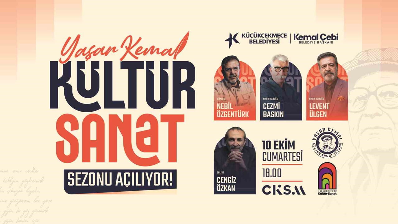 KÜÇÜKÇEKMECE BELEDİYESİ, 2026-2027 KÜLTÜR SANAT SEZONU’NU TÜRK EDEBİYATININ USTA KALEMİ YAŞAR...