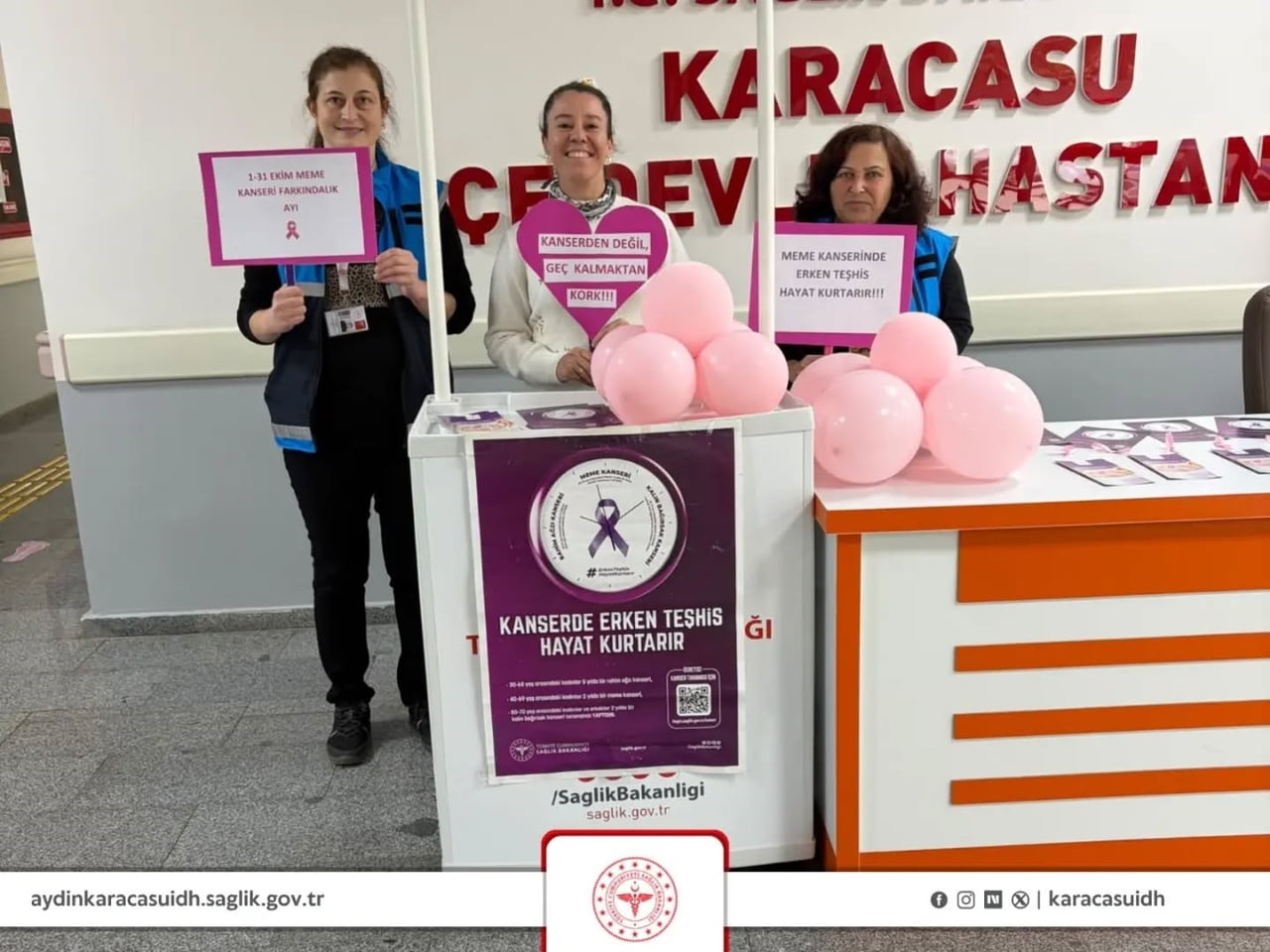 MEME KANSERİNDE ERKEN TEŞHİSİN ÖNEMİNE DİKKAT ÇEKMEK VE TOPLUMDA FARKINDALIK OLUŞTURMAK AMACIYLA...