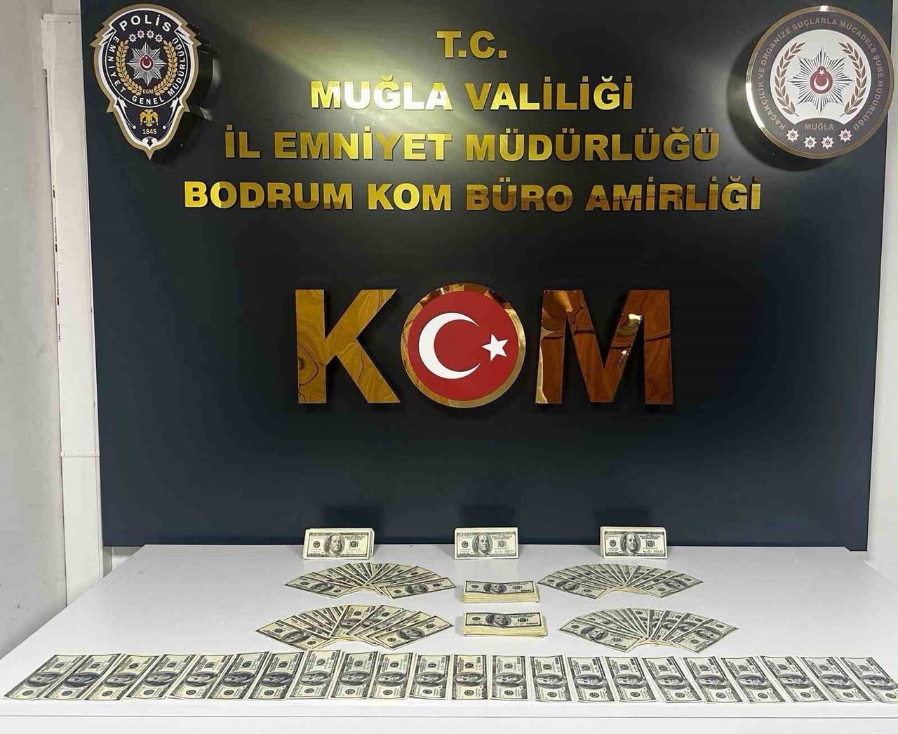 MUĞLA’NIN BODRUM İLÇESİNDE PİYASAYA SAHTE DOLAR SÜRMEYE HAZIRLANDIĞI BELİRLENEN ŞÜPHELİ, POLİS...