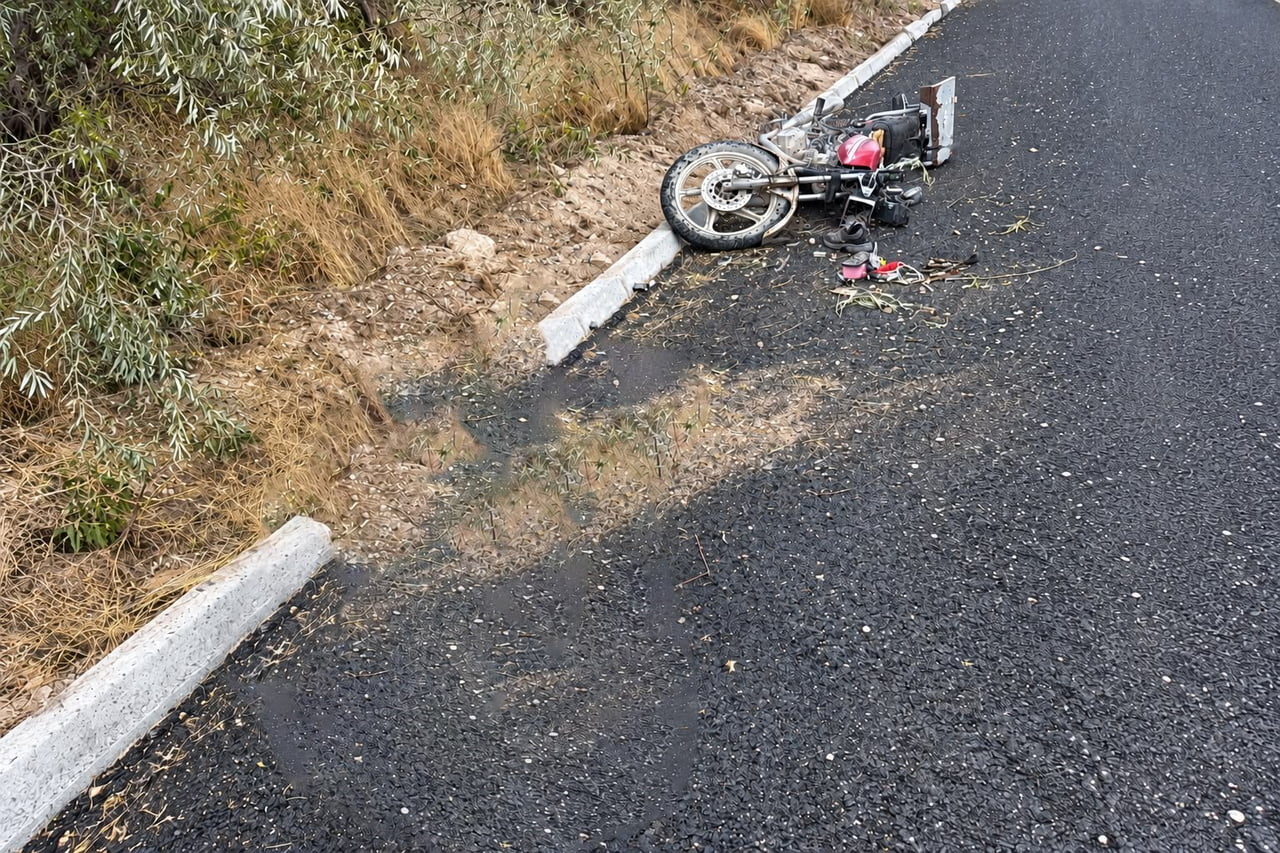 NİĞDE’DE SOLLAMA YAPTIĞI SIRADA KONTROLDEN ÇIKARAK ŞARAMPOLE DEVRİLEN MOTOSİKLETİN SÜRÜCÜSÜ AĞIR...