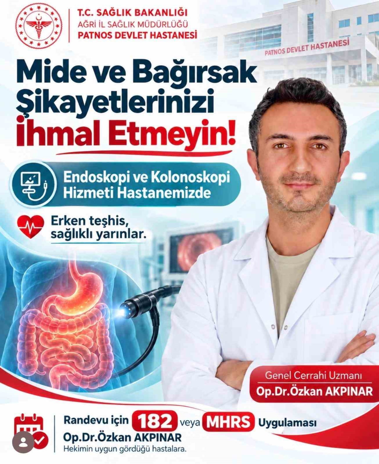 PATNOS DEVLET HASTANESİ’NDE MİDE VE BAĞIRSAK HASTALIKLARININ TEŞHİSİNDE ÖNEMLİ BİR YERE SAHİP OLAN...
