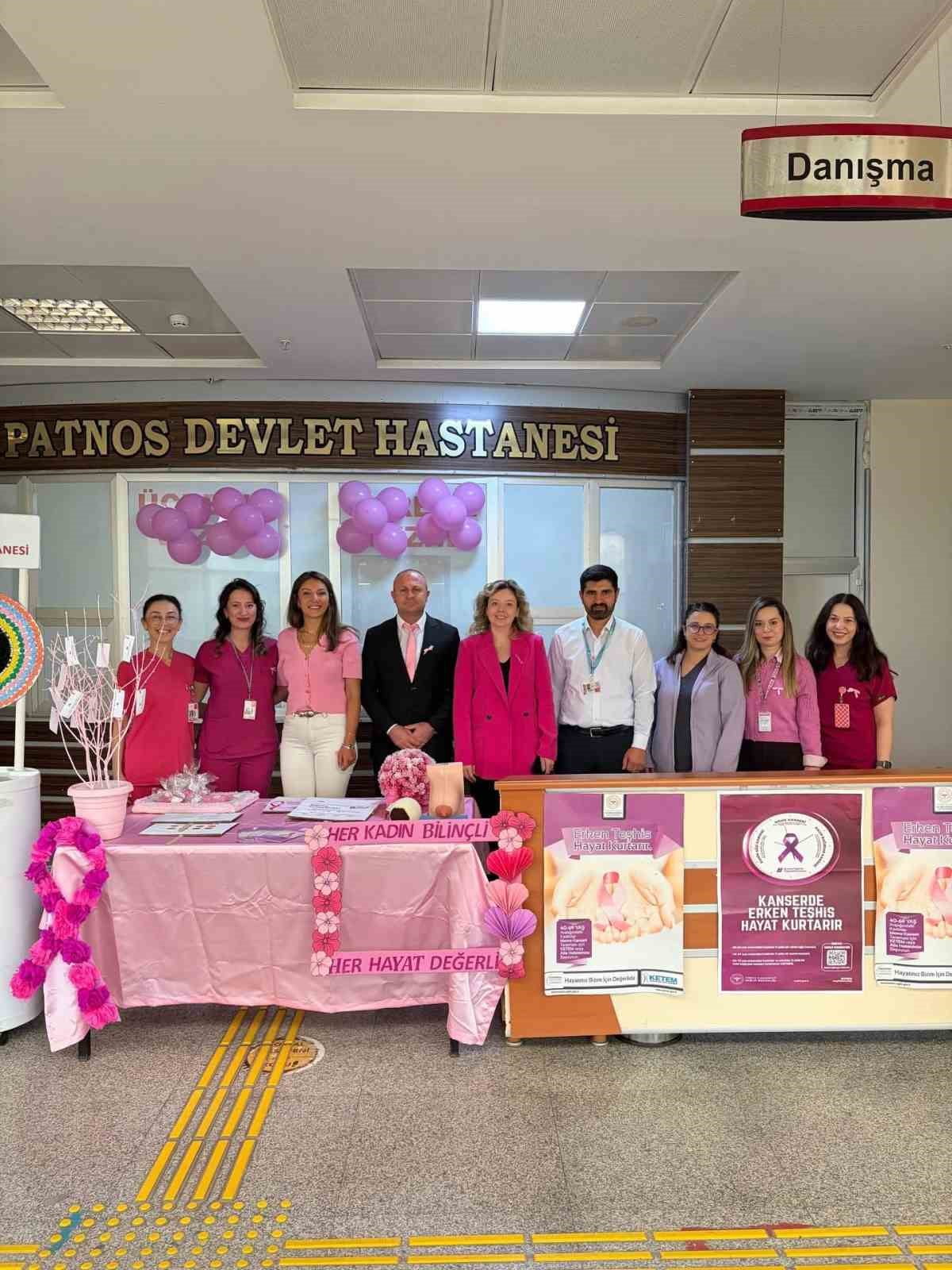 PATNOS DEVLET HASTANESİNDE, 15 EKİM DÜNYA MEME SAĞLIĞI GÜNÜ KAPSAMINDA MEME SAĞLIĞI KONUSUNDA...