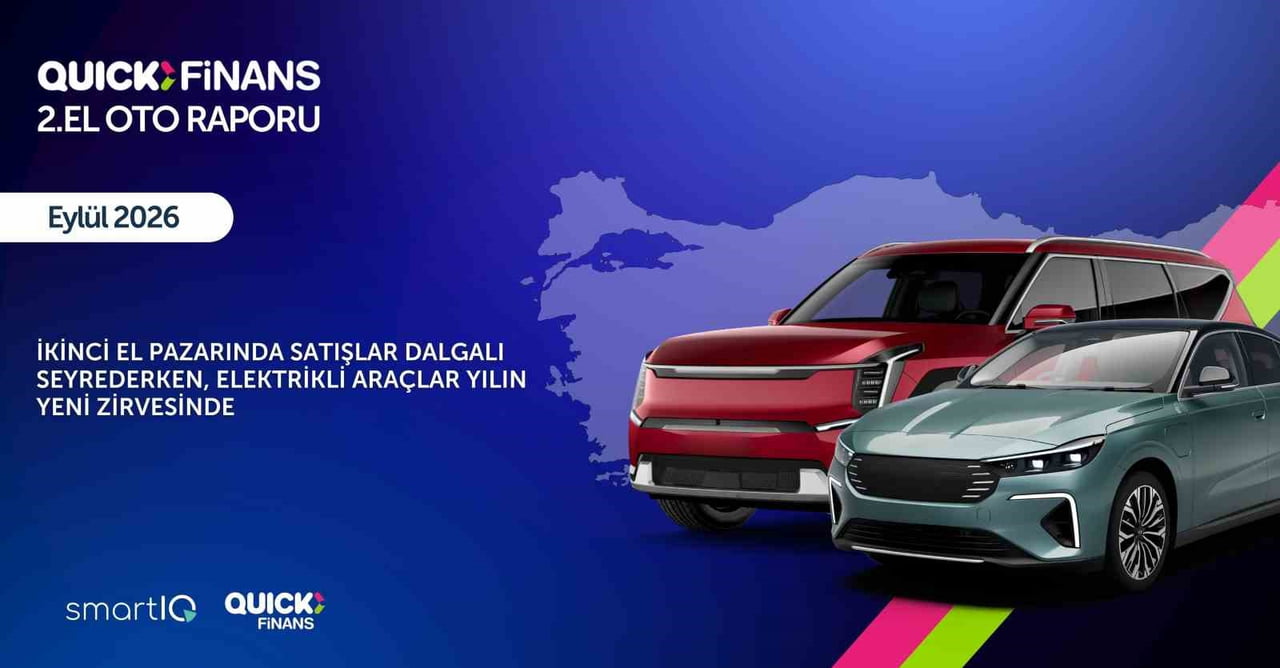 QUİCK FİNANS'IN SMARTIQ İŞ BİRLİĞİYLE YAYINLADIĞI 2. EL OTO RAPORU'NUN EYLÜL AYINA AİT VERİLERİNİN...