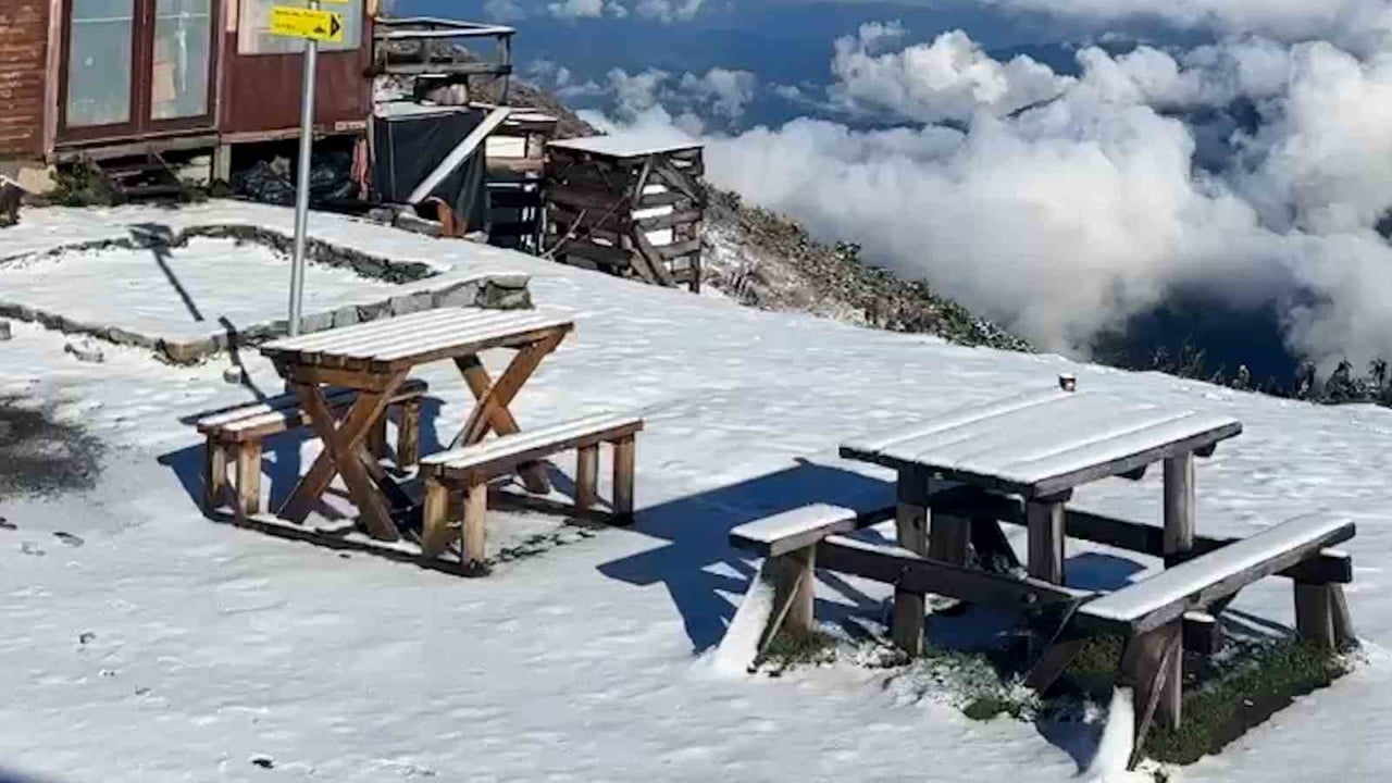RİZE'NİN YAYLARI BEYAZA BÜRÜNDÜ