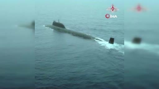 Rusya'nın Pasifik Filosu, Pasifik'te nükleer enerjili bir denizaltıdan seyir füzeleri...